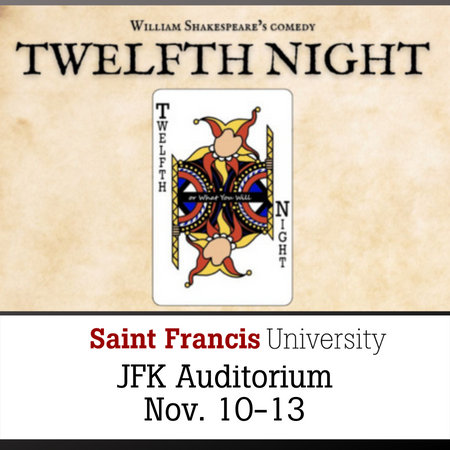 Twelfth Night Nov. 10-13
