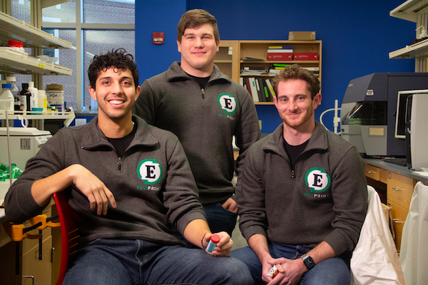 Saint Francis University students who founded EcoPrint