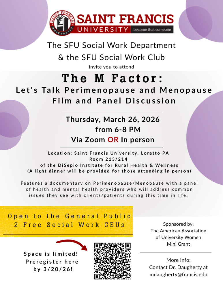 Perimenopause Menopause Talk Flyer