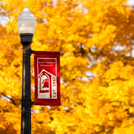 SFU banner in Fall