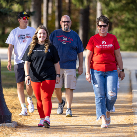 Family walking