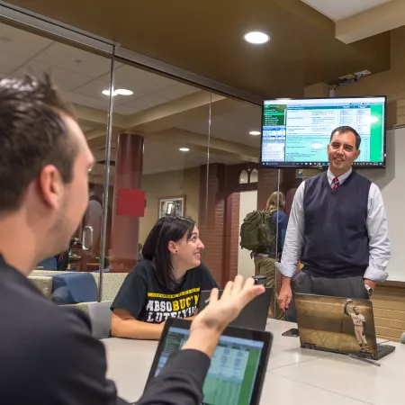 Dr. Miko engaging with students