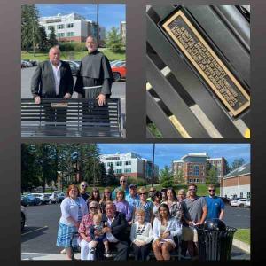 Eckenrode family at bench dedication