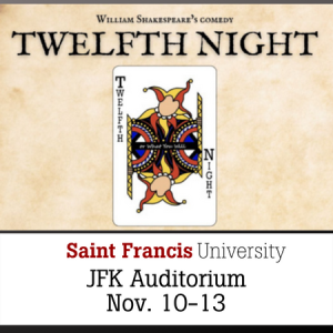 Twelfth Night at JFK Nov 10-13