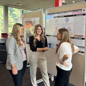 Saint Francis University students participating in Research Day