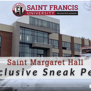 St Margaret Hall opening video screen