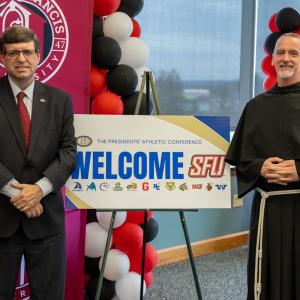 PAC Commissioner with SFU President