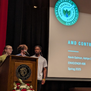 SFU Students presenting on remote monitoring of AMD