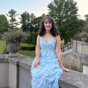 Abrielle Brown Profile Portrait Seated in the Fransiscan Gardens