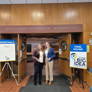 SFU Students Pose With Award