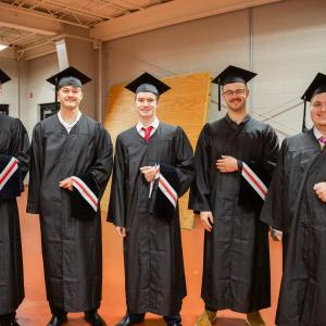 Students pose for a photo