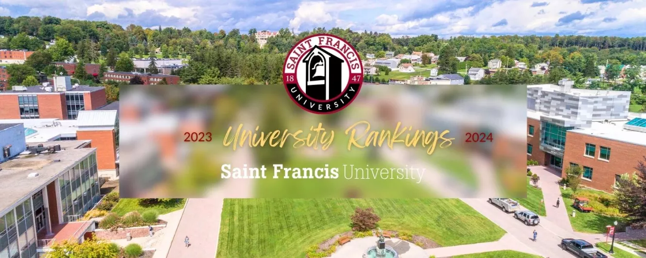 Saint Francis University 2023-24 Rankings opening slide