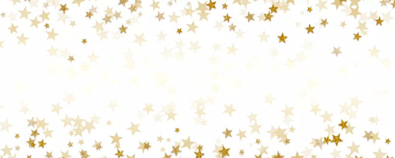 Gold Confetti Banner