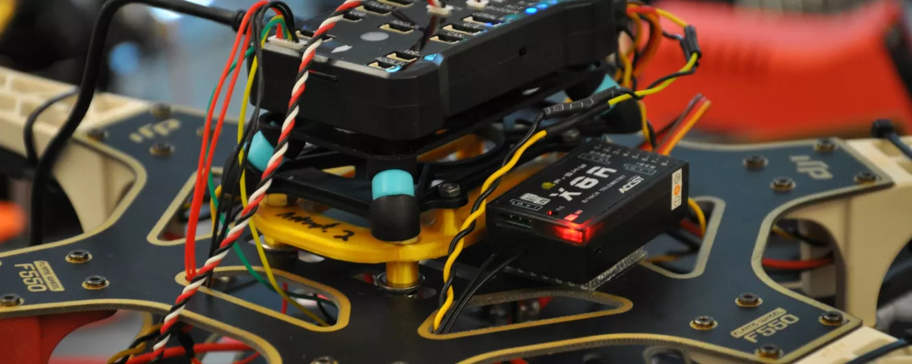 closeup of wired engineering project