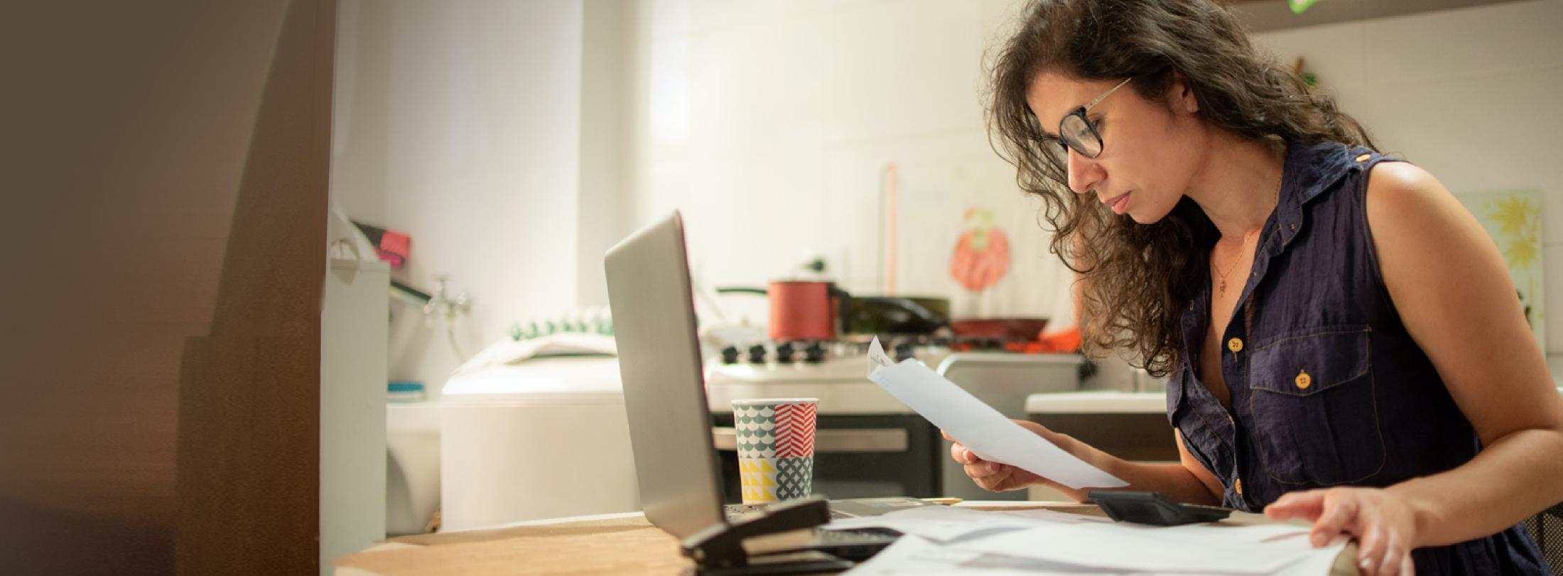 Student Working at Desk