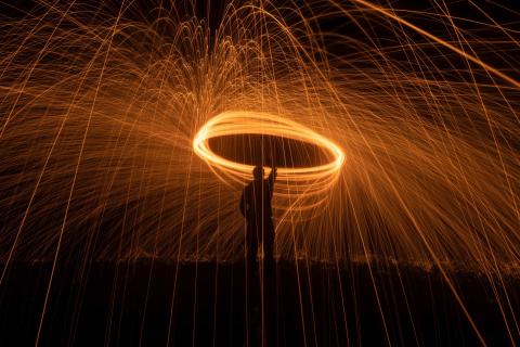 Typhoon of Fire, phtograph by Luke Lamb, Saint Francis University Fine Arts Student