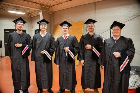 Students pose for a photo