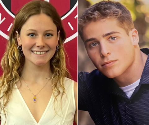 Sarah Hartwell and John Shuster, Saint Francis University Environmental Engineering Students.