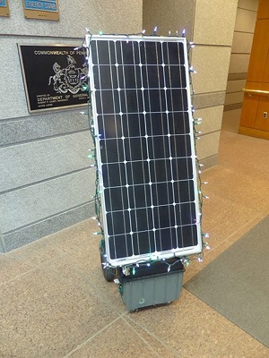 Solar panel and lights