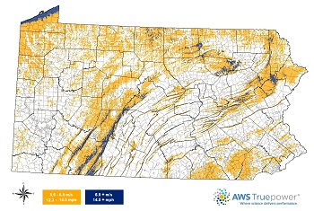 PA Wind Map 100 meter small