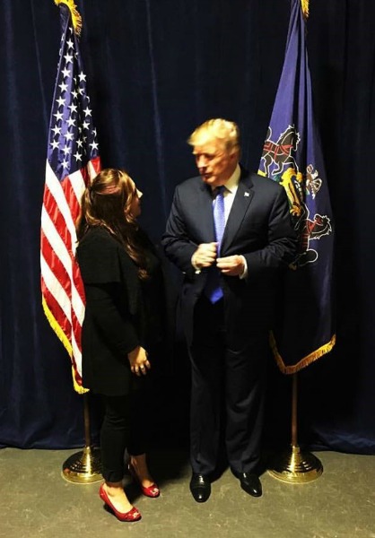 Sydney Petro with Trump - content